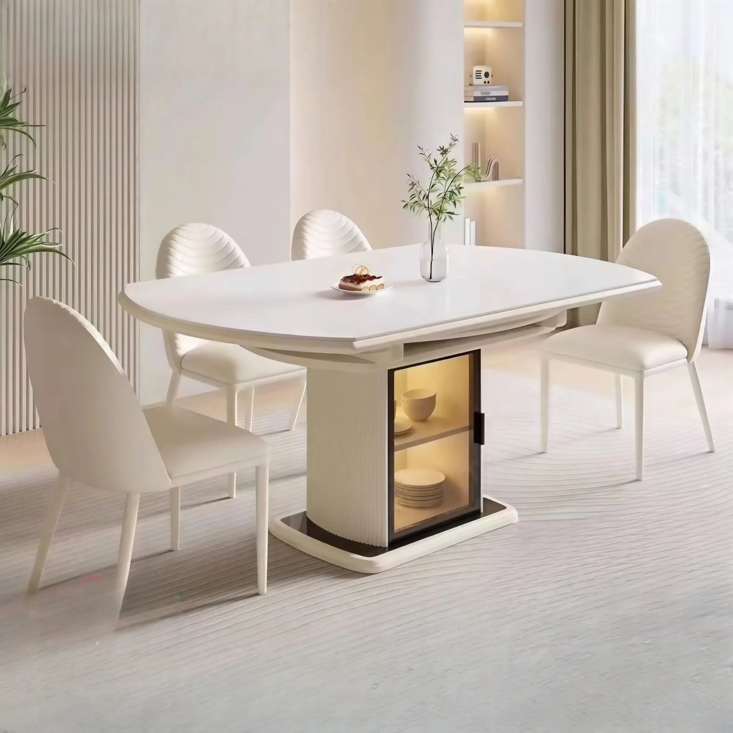 5DV Expandable Dining Table with Storage