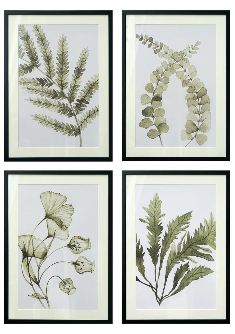 Sérénité botanique – Décoration murale nature (lot de 4)