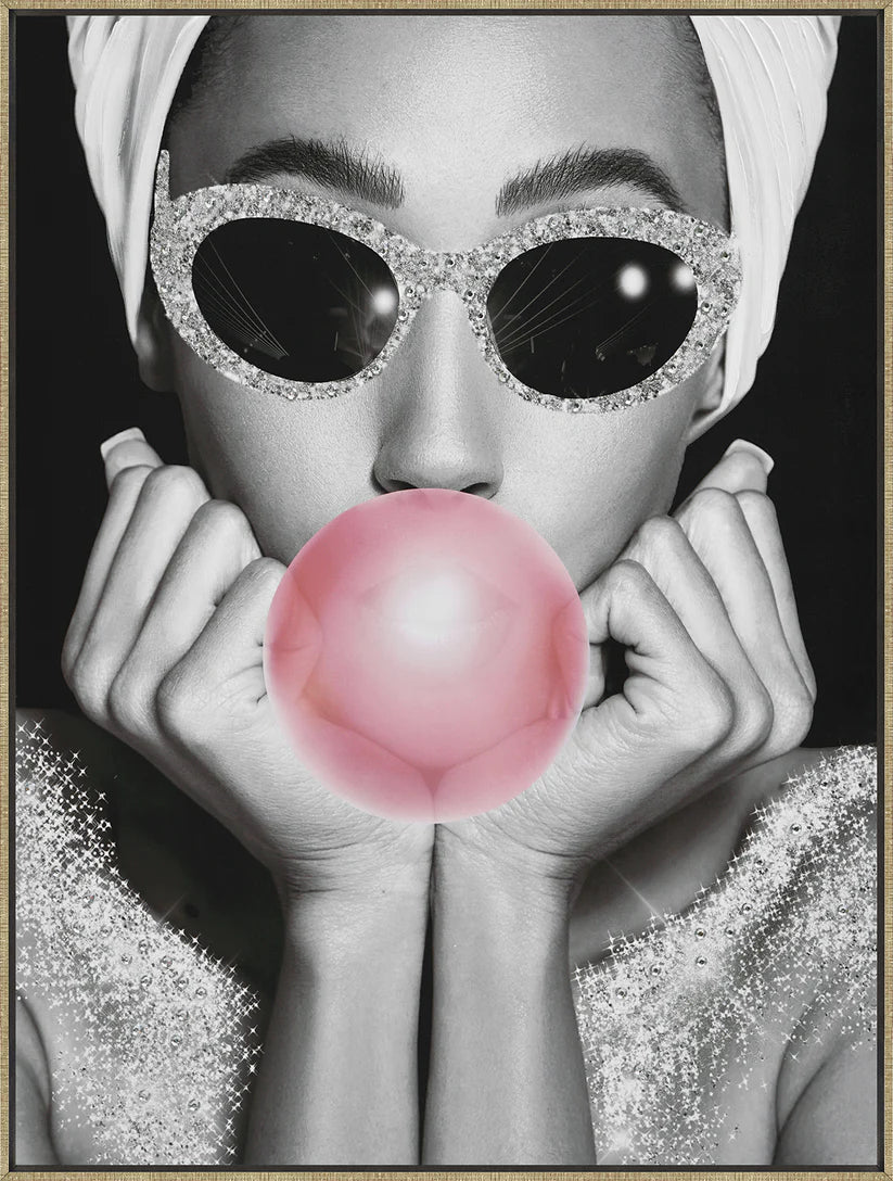 Bubblegum Glam - Contemporary Pop Framed Art