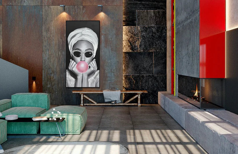 Bubblegum Glam - Contemporary Pop Framed Art