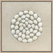 Coastal Elegance - Real Shell Art on Canvas