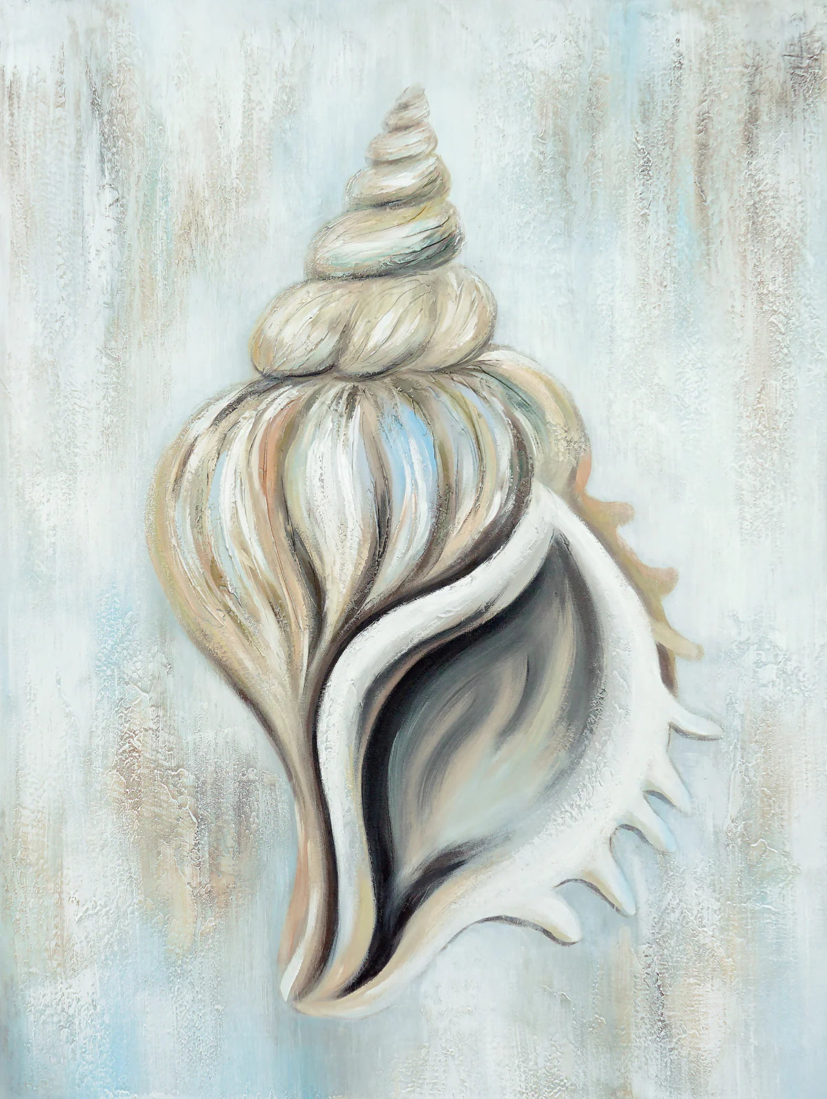 Elegant Conch Shell - Coastal Canvas Art