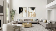 Golden Rift - Modern Abstract Canvas Art