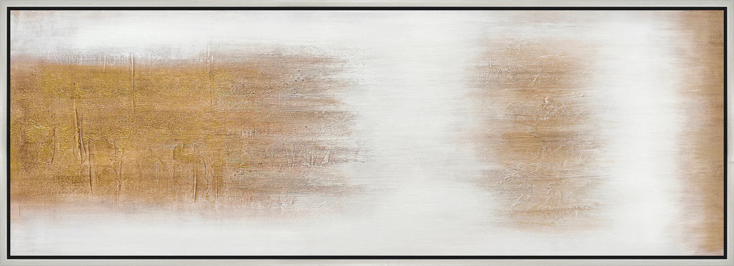 Golden Horizon - Abstract Canvas Art