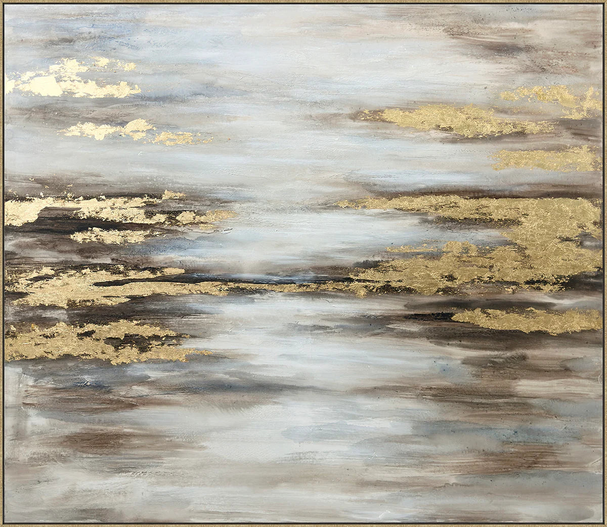 Golden Horizon - Large Abstract Landscape