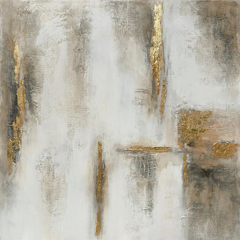 Golden Mist - Modern Abstract Textured Art