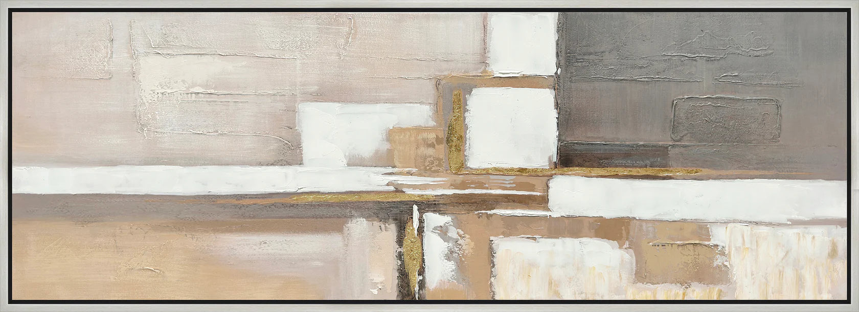 Modern Neutral Balance - Abstract Canvas Art