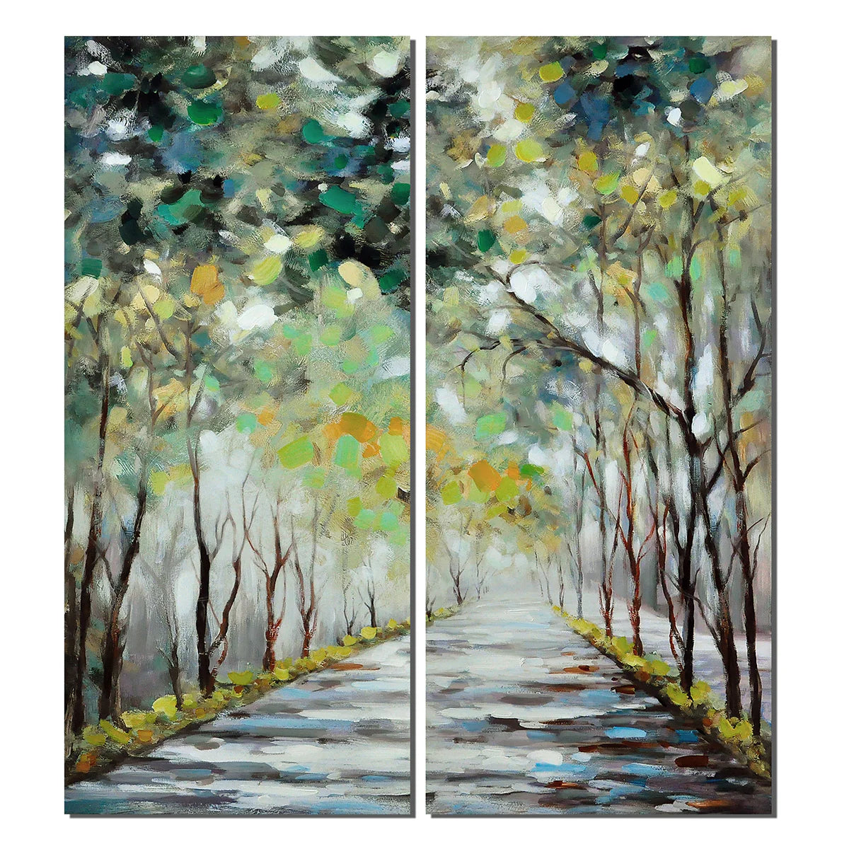 Pathway Through Serenity - Landscape Canvas Art (Set of 2)