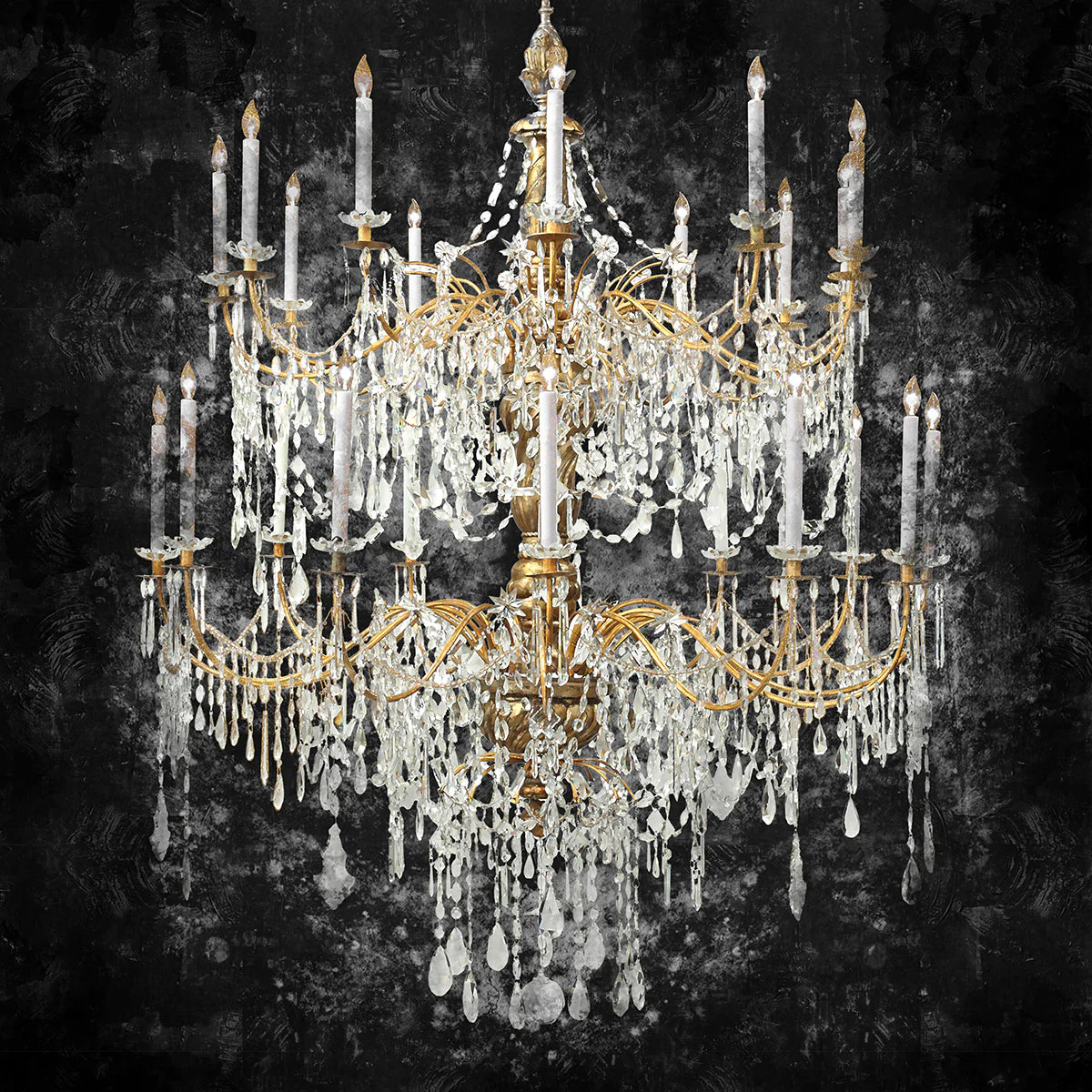 Regal Chandelier Elegance - Canvas Art