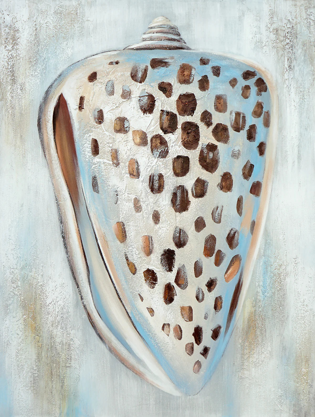 Spotted Seashell - Coastal Canvas Art