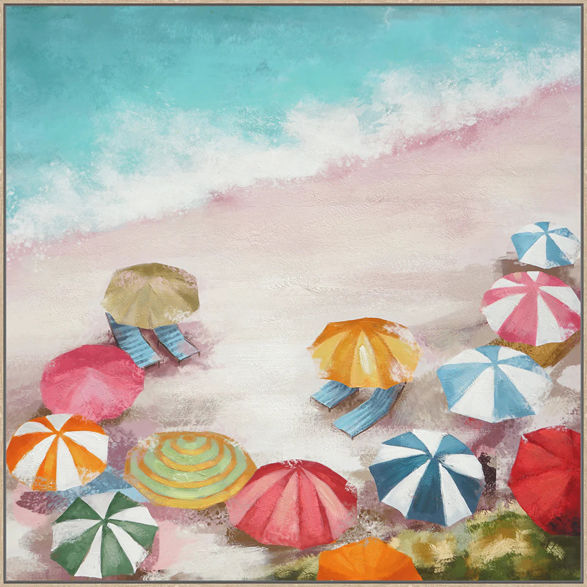 Summer Escape - Beachside Abstract Canvas Art