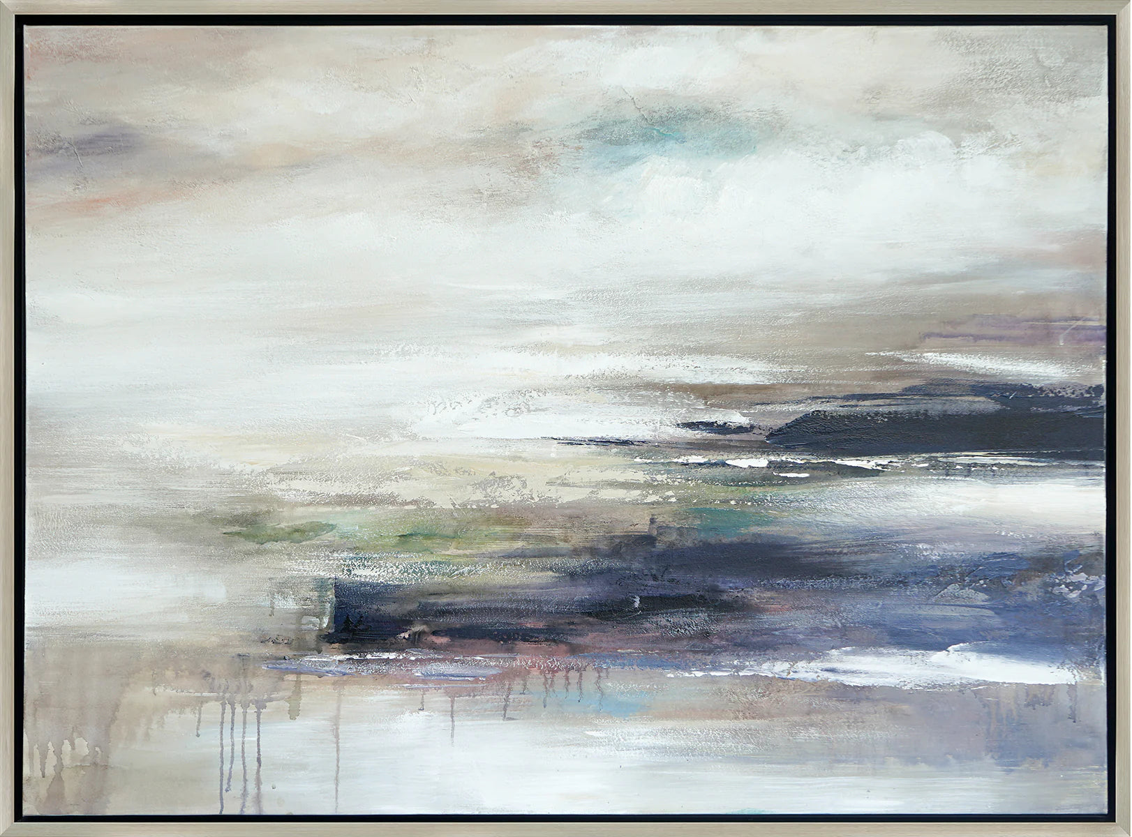 Tranquil Horizon - Abstract Landscape Art