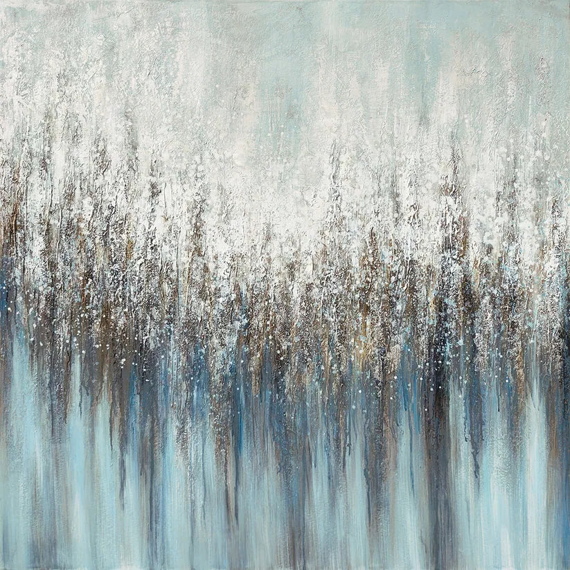 Winter Serenity - Abstract Landscape Canvas Art