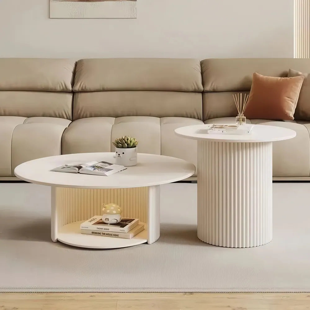 Cream Nest Coffee Table Set